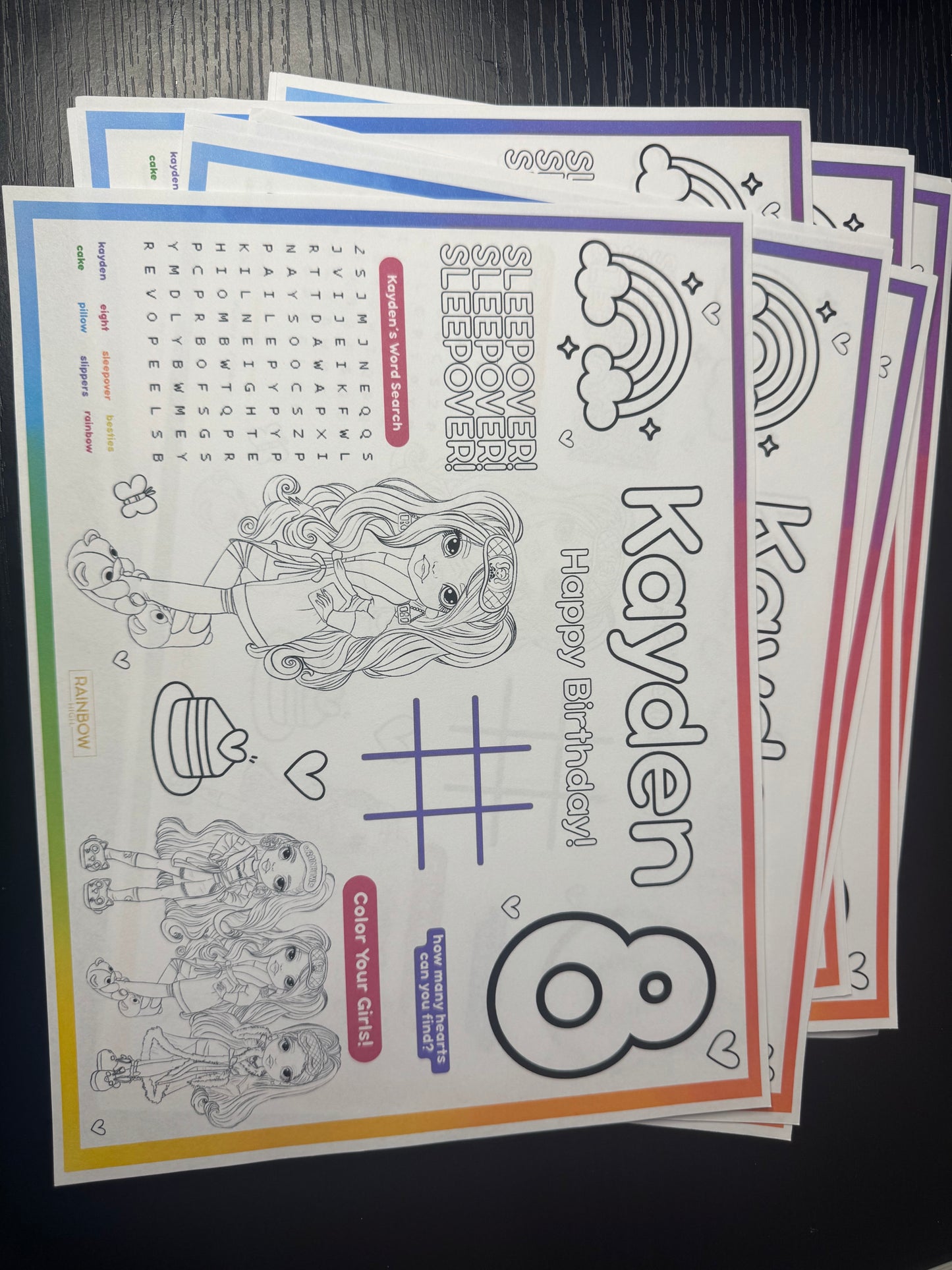 Custom Activity Sheet