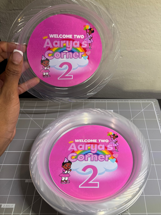 Custom Party Plates