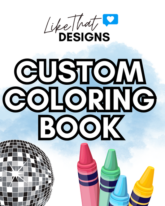 Custom Coloring Book w/ Crayons