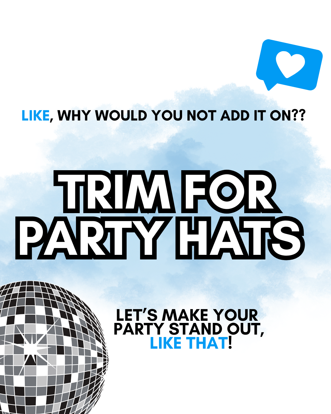 Trim Add-On for Party Hats