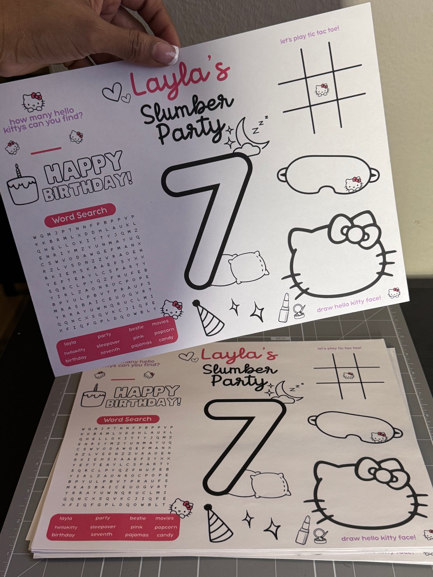 Custom Activity Sheet