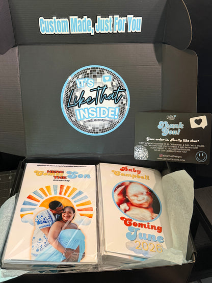 Baby Shower Game Booklets
